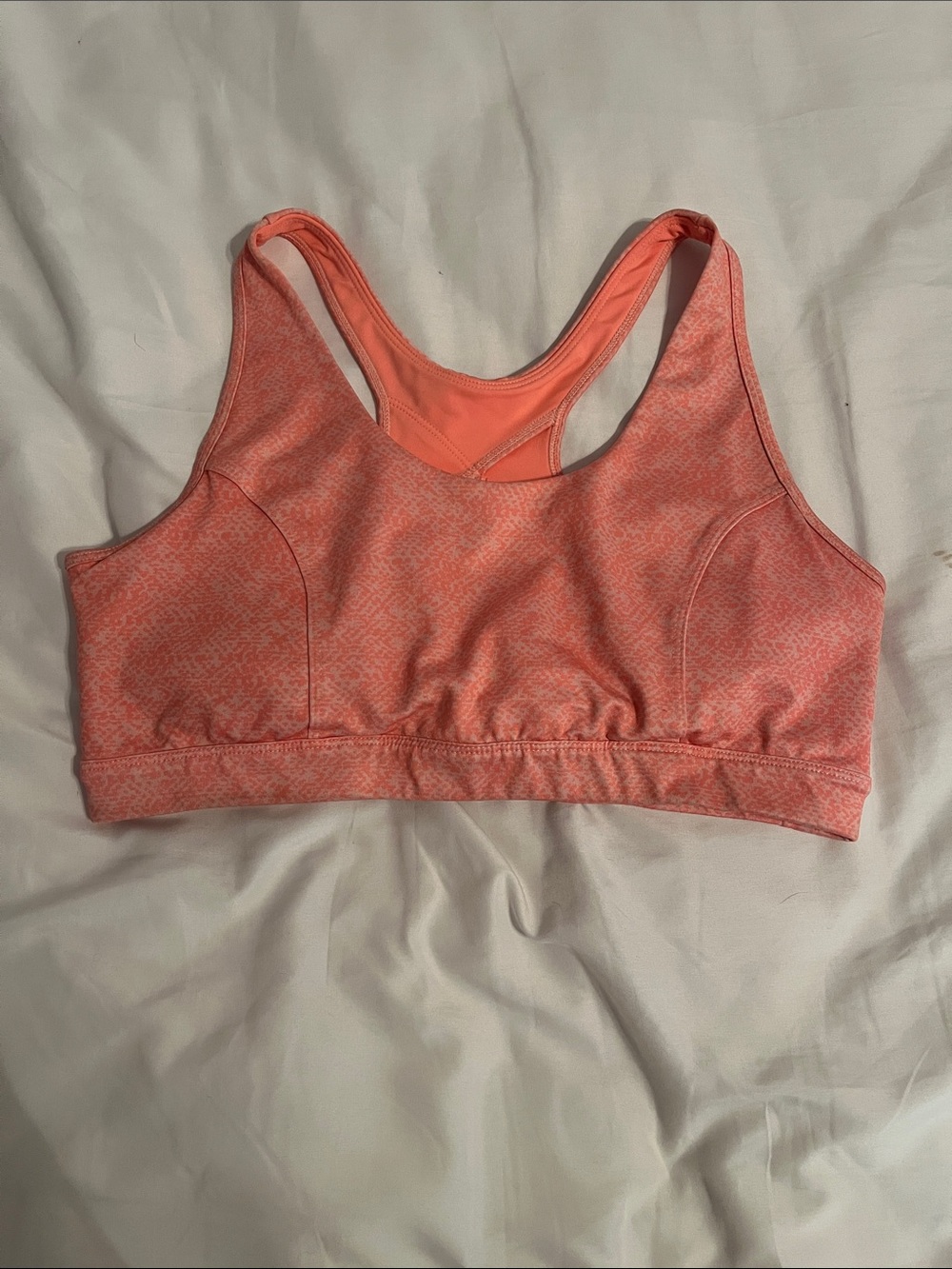 Women’s Tech Gear High Impact Coral Orange Sports Bra Sz XL